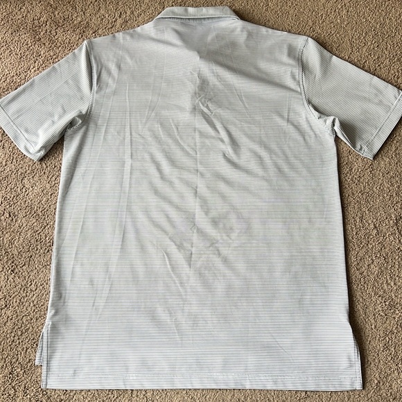 Peter Millar Crown Sport Summer Comfort  White Black Stripe Polo Golf Shirt (B3) - Picture 2 of 8